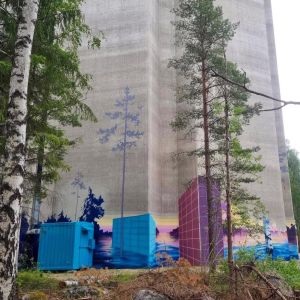 "Reservoar" Detail of mural. Katrineholm. 2023