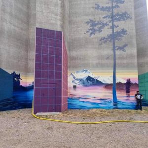 "Reservoar" (detail) Mural. Katrineholm. 2023